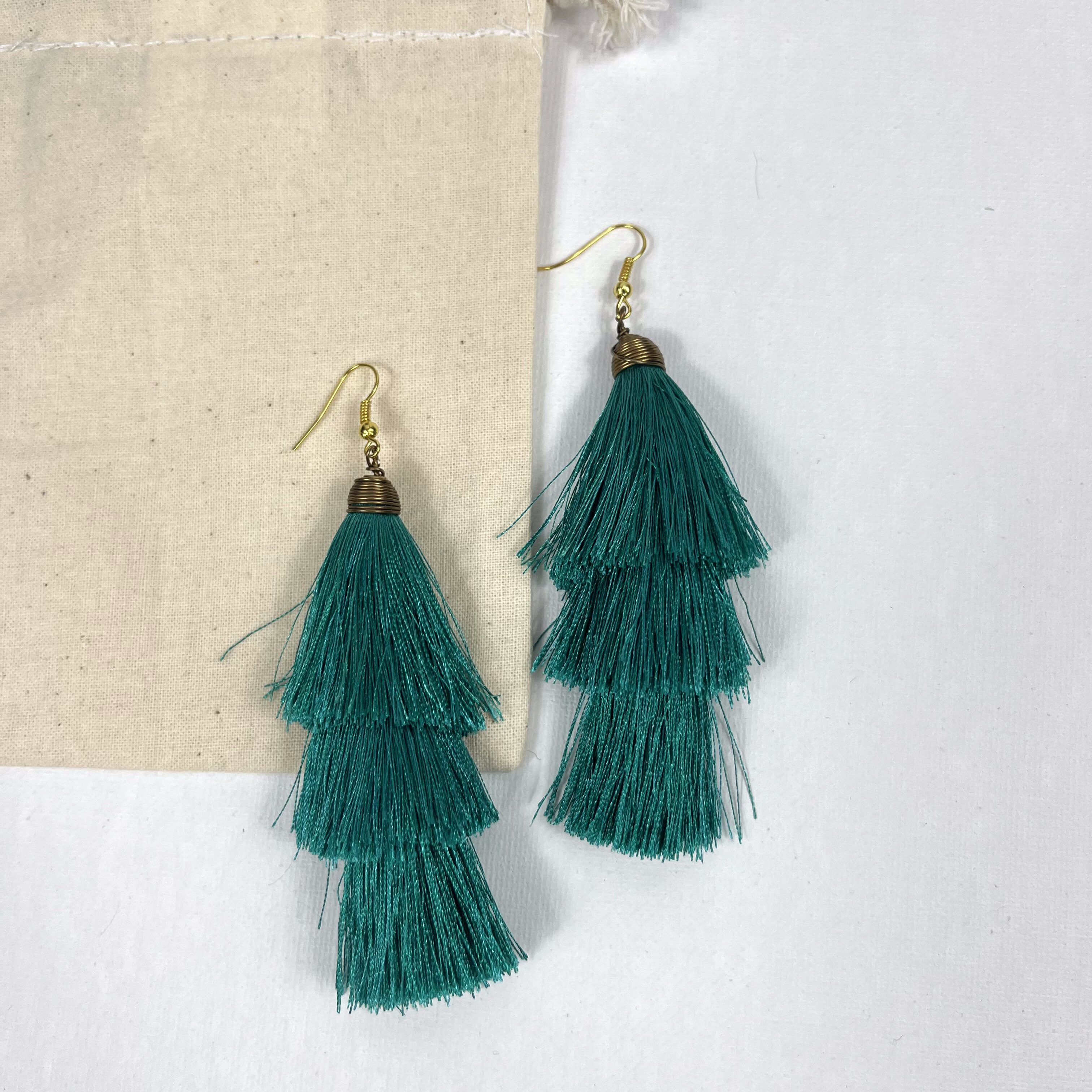 Kolczyki Frędzle - obrazek 2